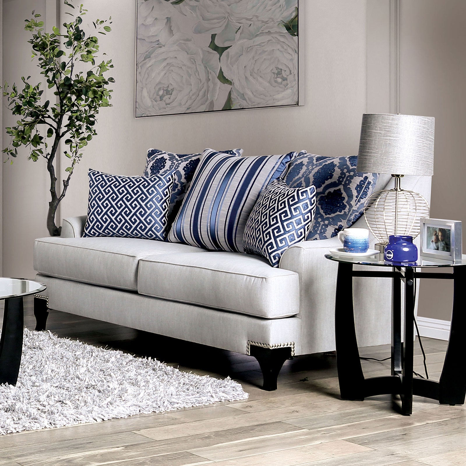 SISSETON - Loveseat, Light Gray - SM2207-LV