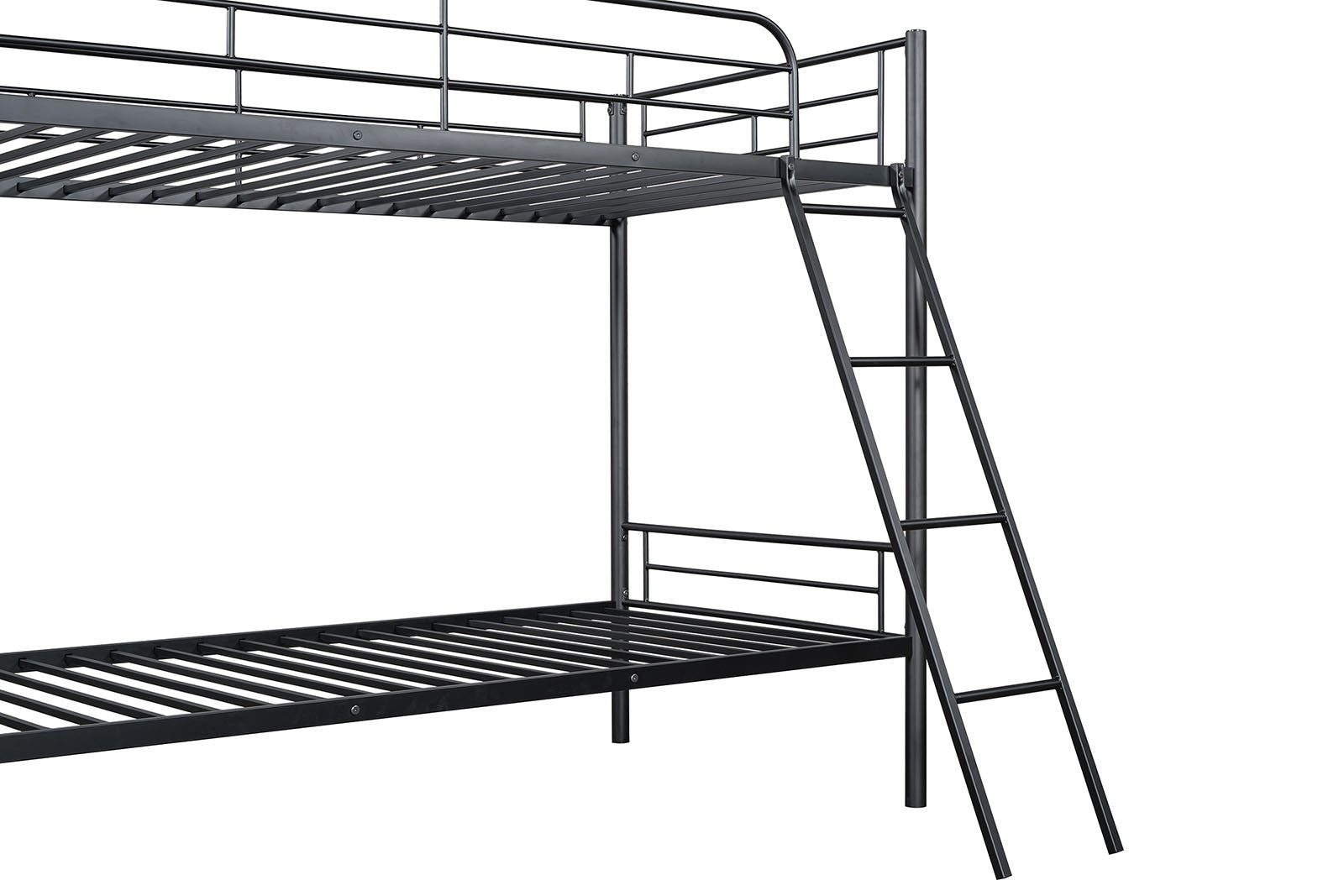 HECTOR - Twin/Twin Metal Bunk Bed (K/D), Black - FM-BK903BK-TT