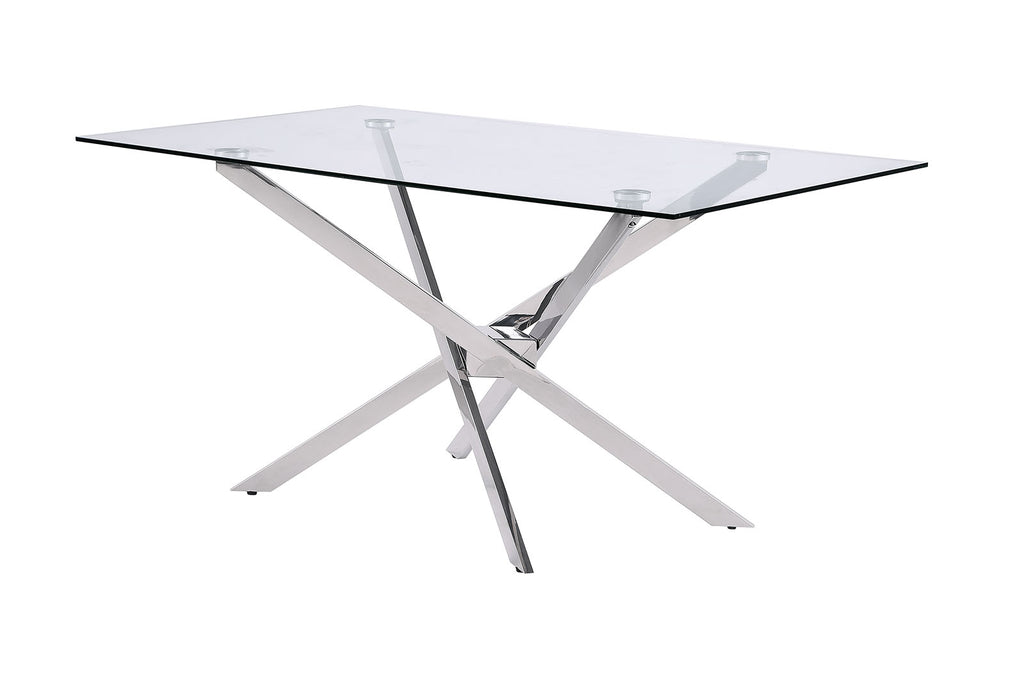 SILVERIA - 5 Pc. Dining Table Set - FM37001SV-T-5PC