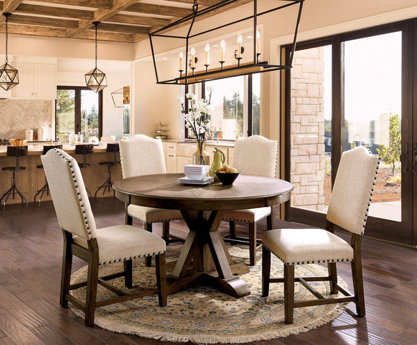 JULIA - 5 Pc. Round Dining Table Set - CM3014RT-5PC