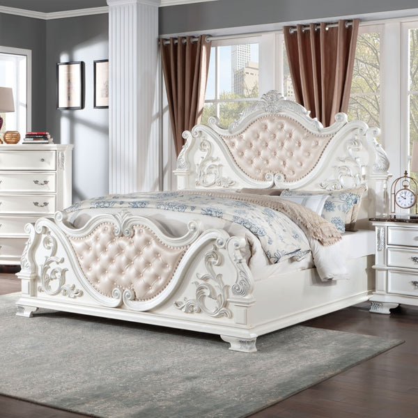 ESPARANZA - Cal.King Bed - CM7478WH-CK-BED
