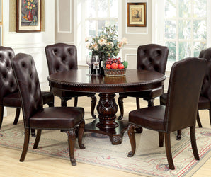 BELLAGIO - Table + 6 Leatherette Chairs