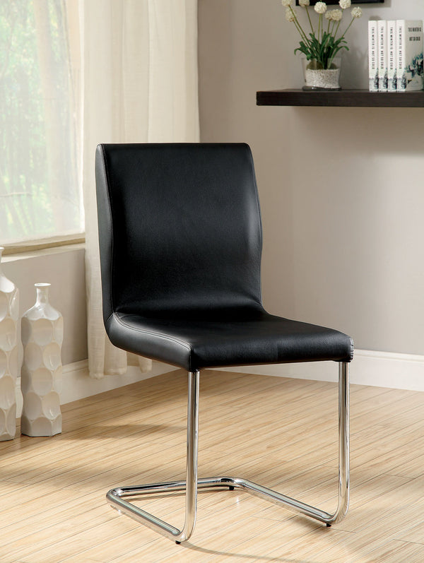 LODIA I - Side Chair - CM3825BK-SC-2PK