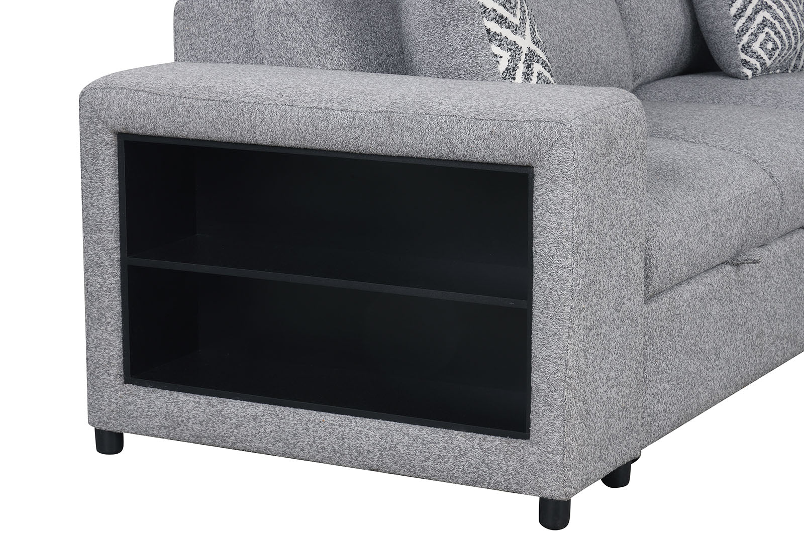 CHATTERIS - Right-Chaise Sectional - FM64000GY-SECT-R