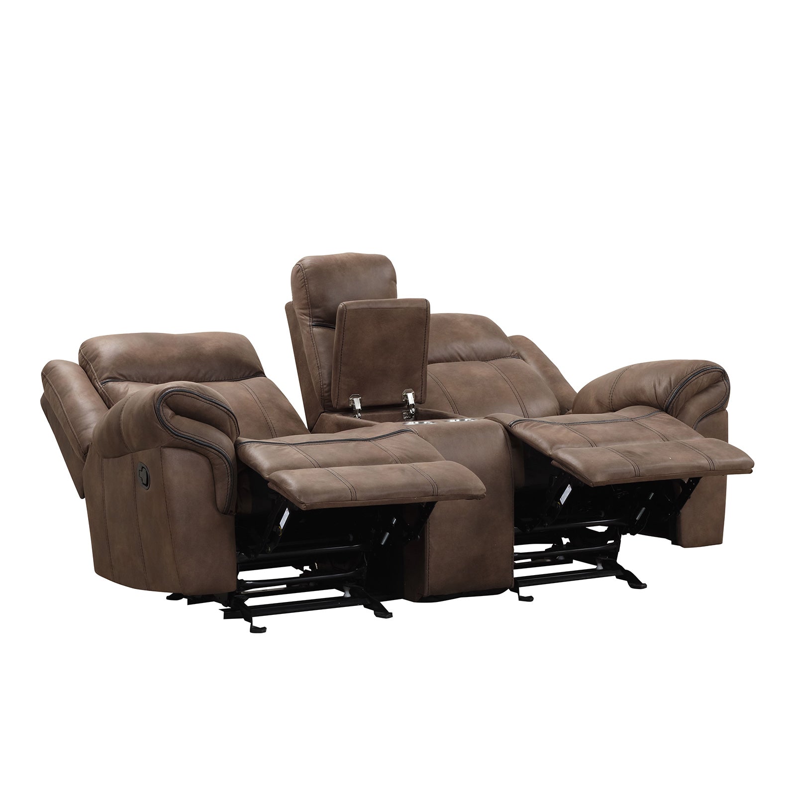 AGATA - Loveseat, Brown - NX6001BR-LV