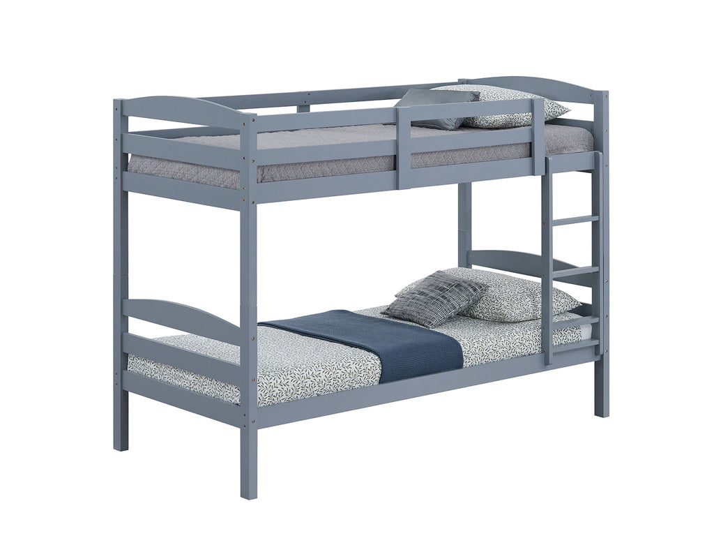 FINSBURY - Twin/Twin Bunk, Gray - FM-BK110GY-T