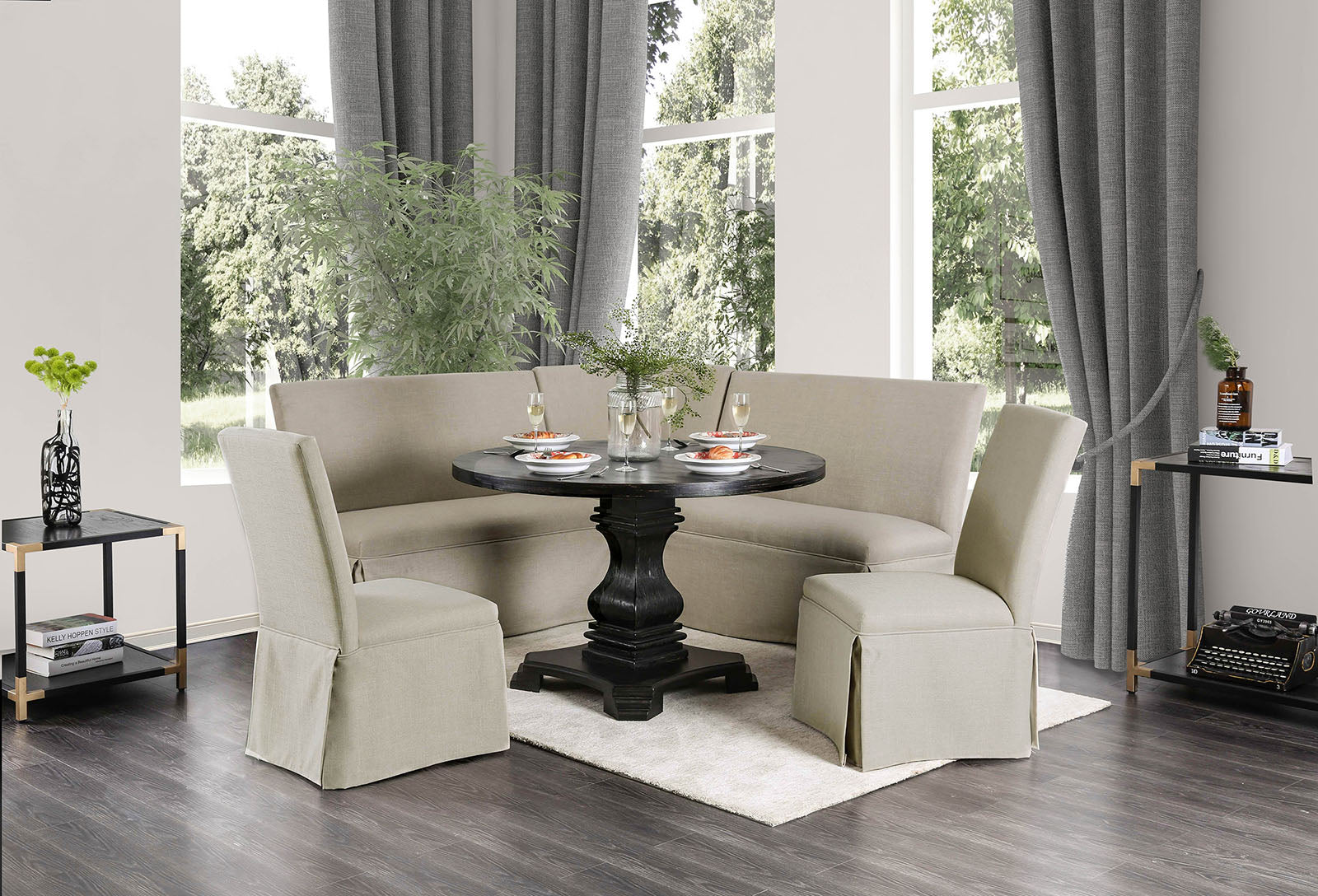 NERISSA - 5 Pc. Dining Table Set - CM3840RT-5PC-3564