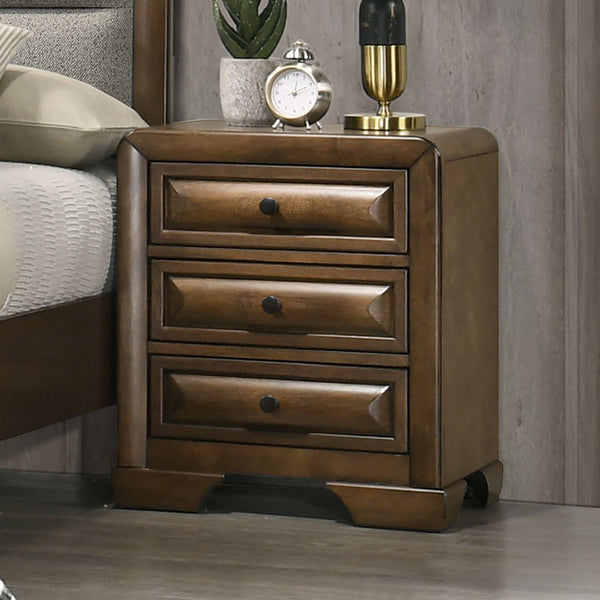 CAERWYS - Nightstand, Brown/Light Gray - FM7231BR-N