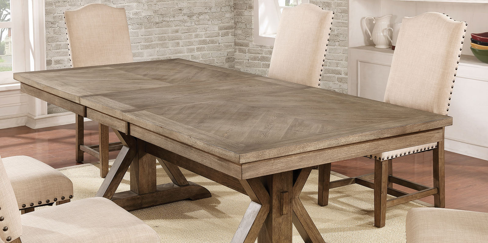 JULIA - 9 Pc. Dining Table Set - CM3014T-9PC