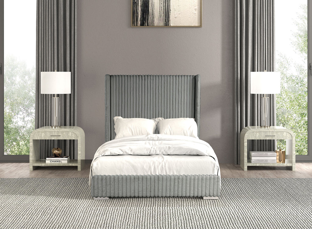 CADWELL - Queen Bed, Gray - FM7120GY-Q
