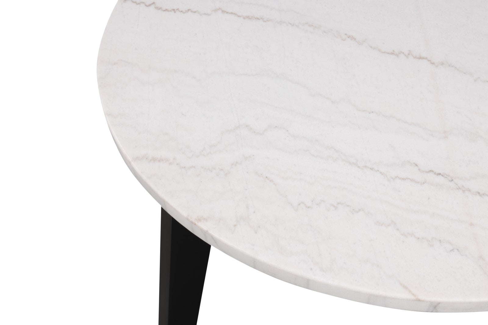 SABRO - Round Dining Table w/ Marble Top - FM3330BK-RT-TABLE