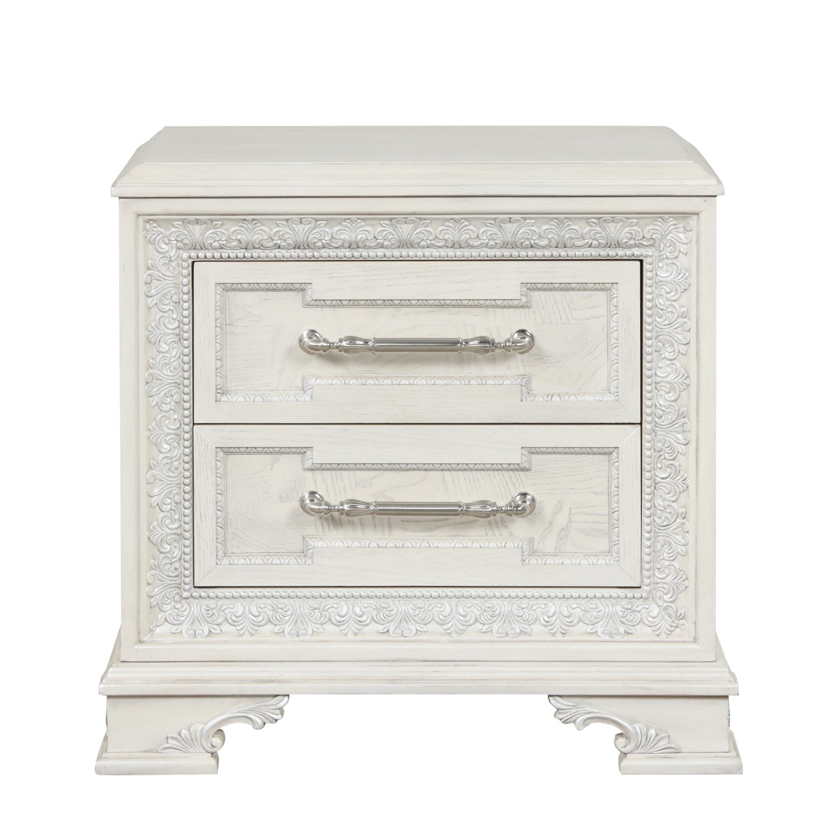 STELLA MIA - Nightstand w/ USB - FM70000WH-N