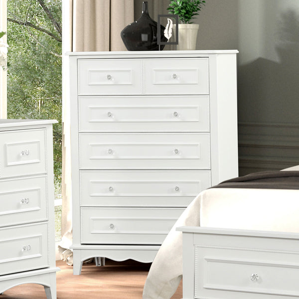 NAUCALPAN - Chest w/ Bottom Drawer Cedar, White - FM7456WH-C
