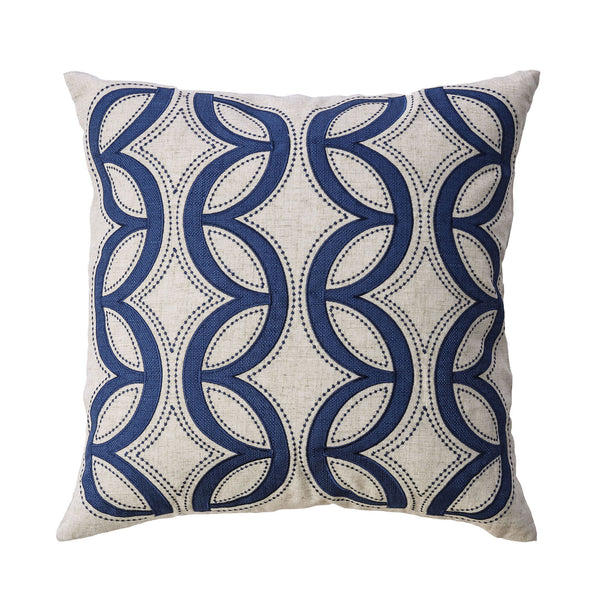 TERI - 20" X 20" Pillow, Natural & Indigo (2/CTN) - PL8011-2PK