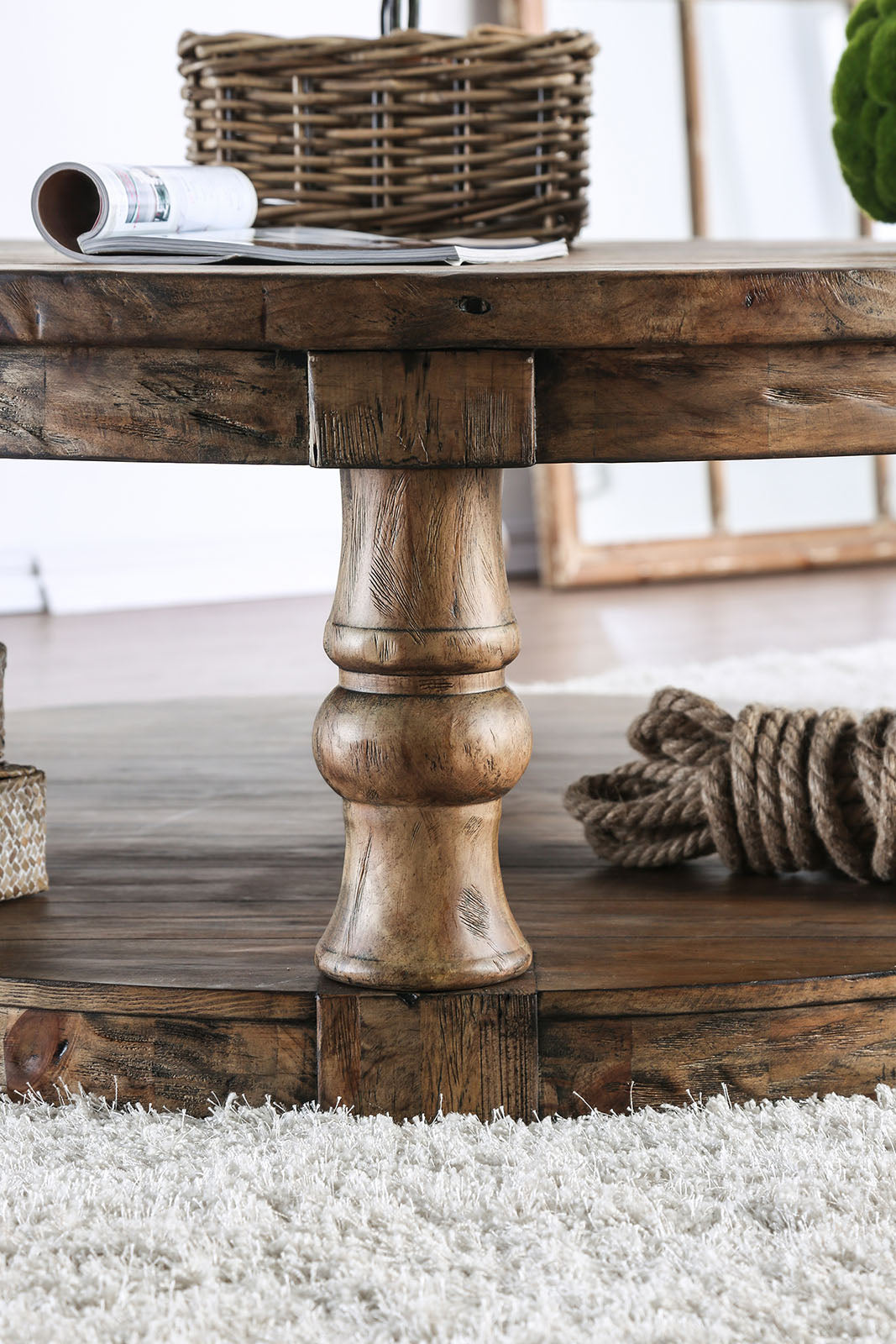MIKA - Coffee Table w/ Cushion Top - CM4424A-F-C