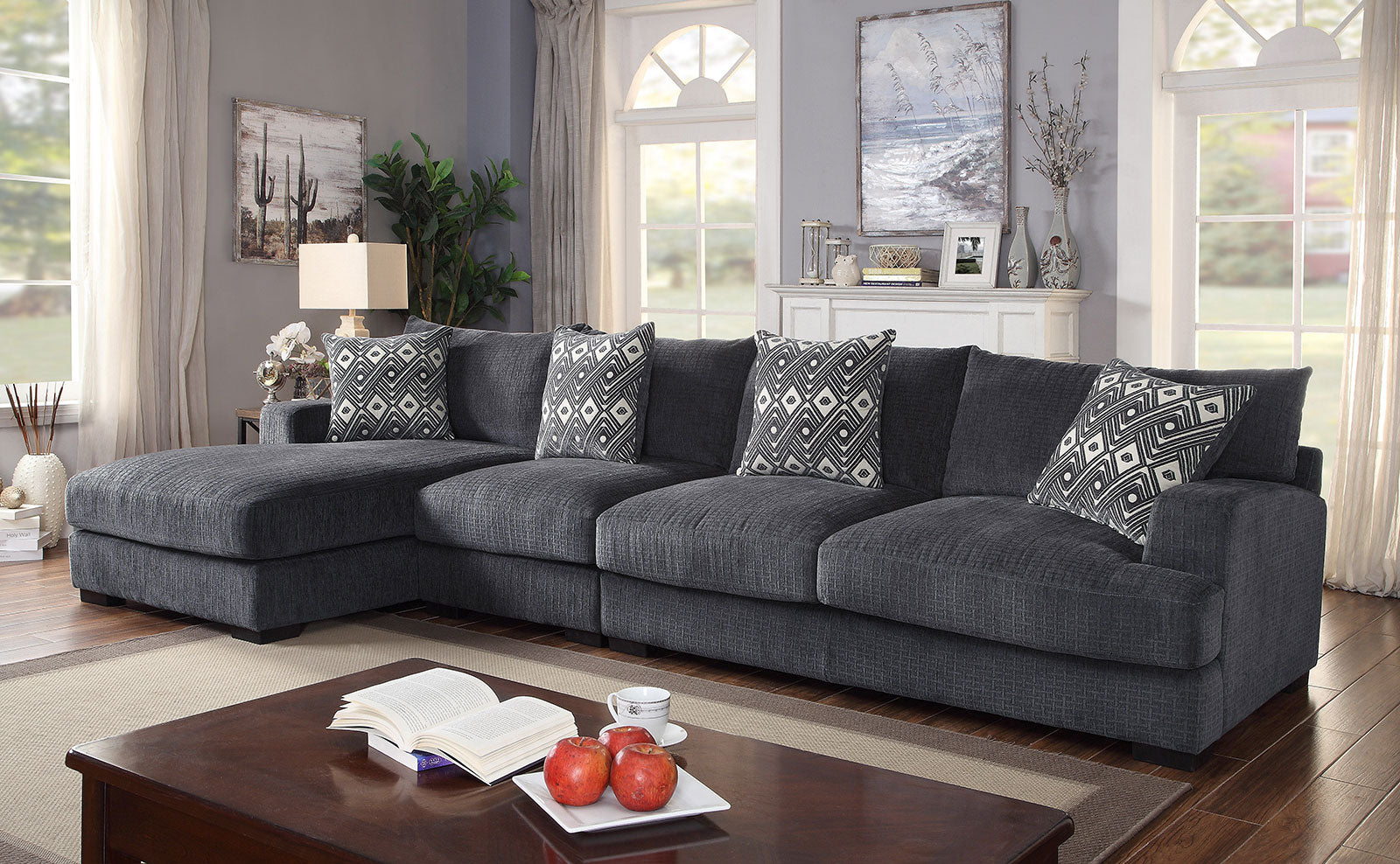 KAYLEE - Large L-Shaped Sectional - CM6587-SECT-LL