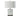 FAITH - 20"H White Marble Steel Table Lamp - L731197-SV