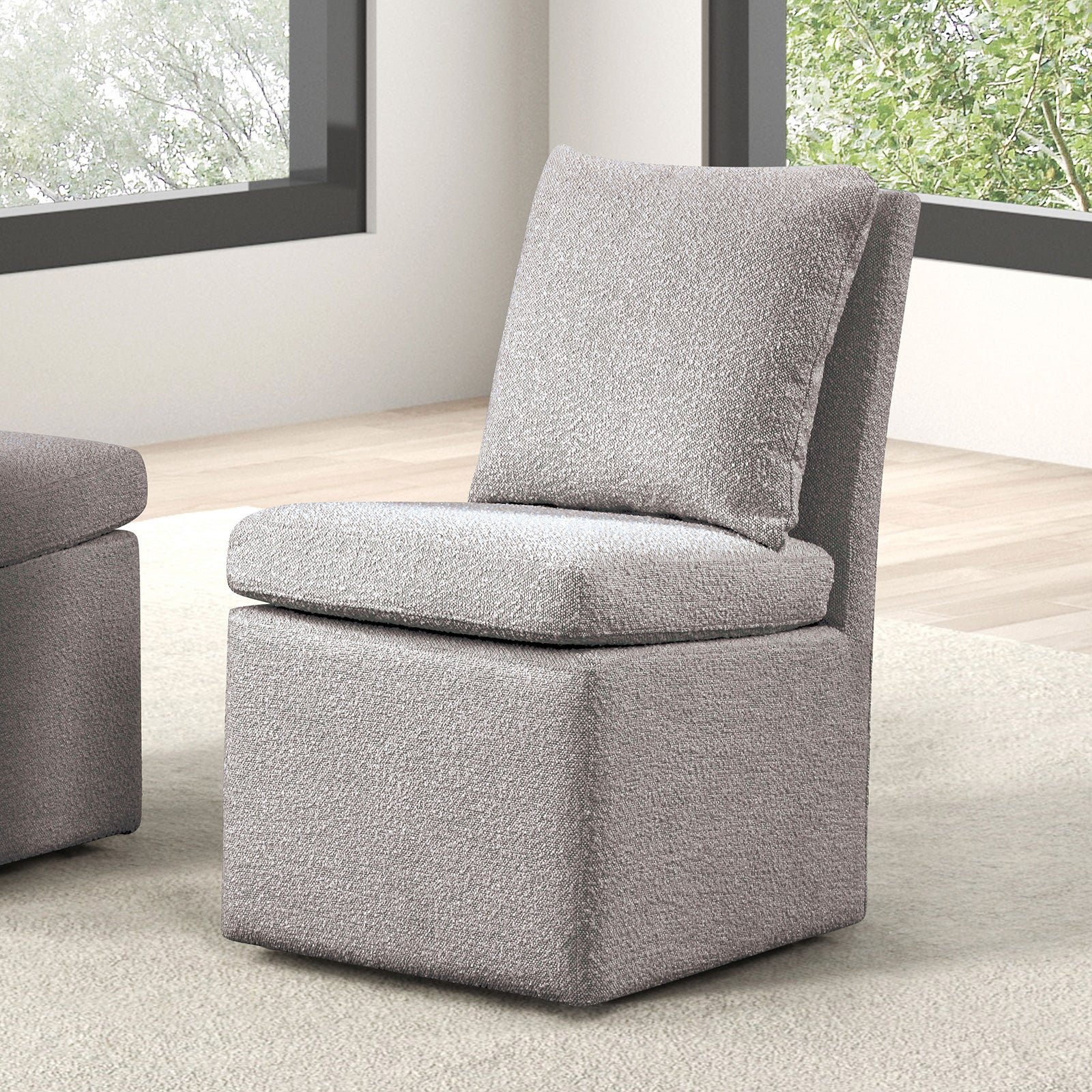 BROAGER - Dining Chair w/ Caster - FM3000LG-SC