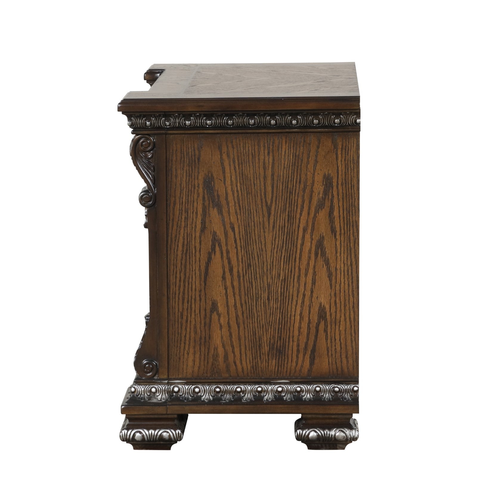 PROMENADE - Nightstand w/ Hidden Drawer USB A-C, Espresso - FM70002DB-N