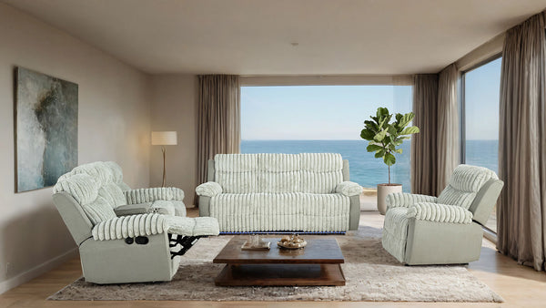 DIONYSUS - Power Sofa + Loveseat - FM64004GY-M-2PC