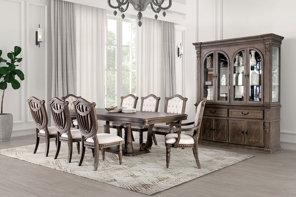 OAKHAM - 7 Pc. Dining Table Set (2AC+4SC) - FM3418AK-T-7PC