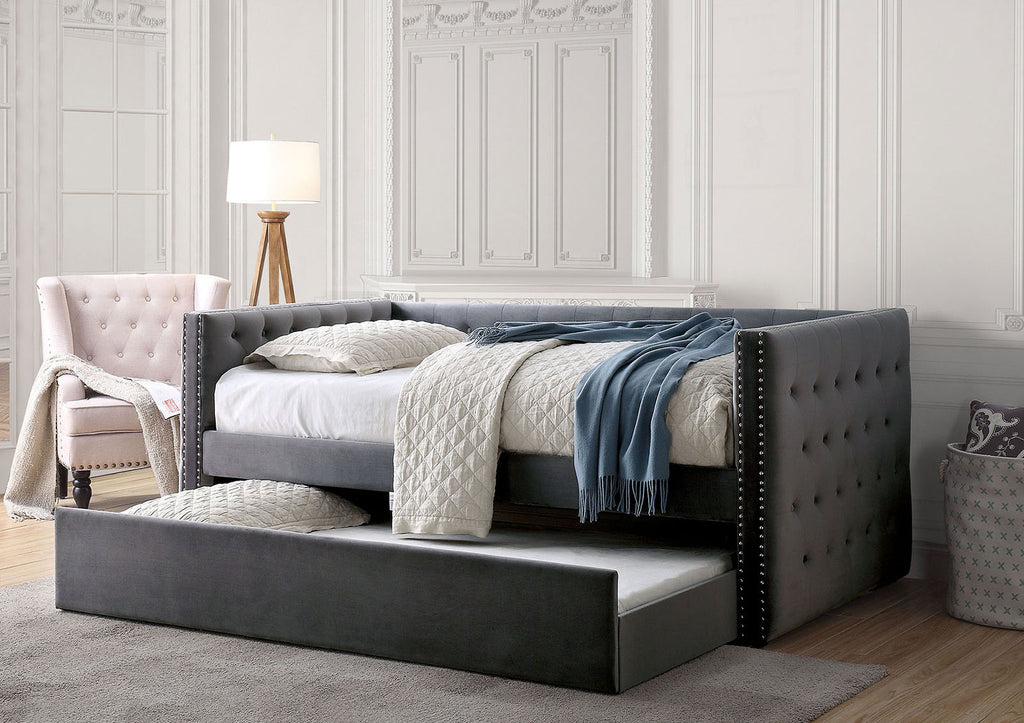 SUSANNA - Daybed w/ Trundle - CM1739GY-BED