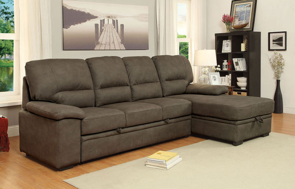ALCESTER - Sectional w/ Sleeper - CM6908BR-SET