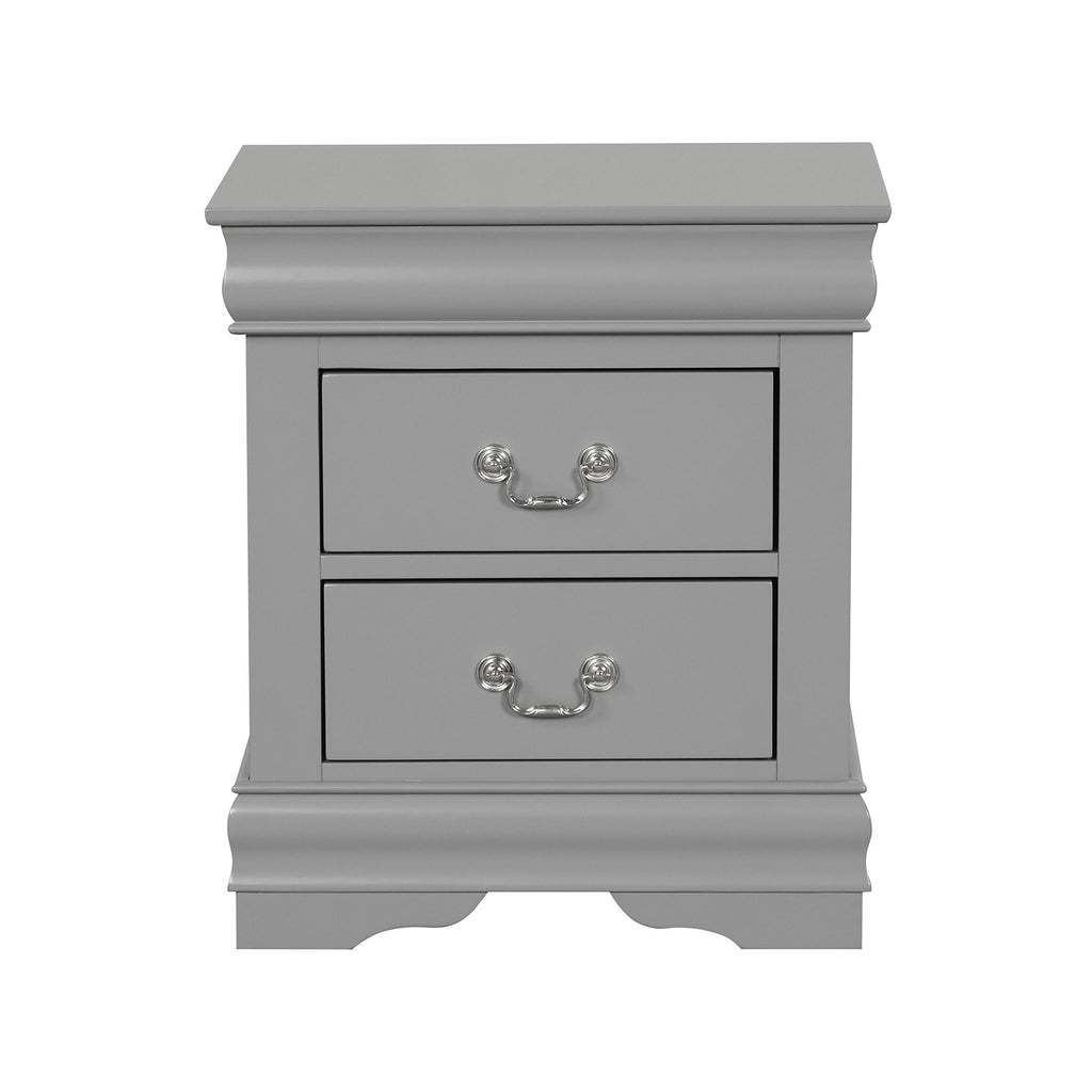 LOUIS PHILIPPE - Nightstand, Gray - FM7866GY-N