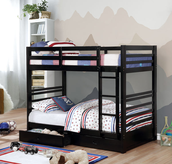 CALIFORNIA IV - Twin/Twin Bunk Bed - CM-BK588T-BK-BED