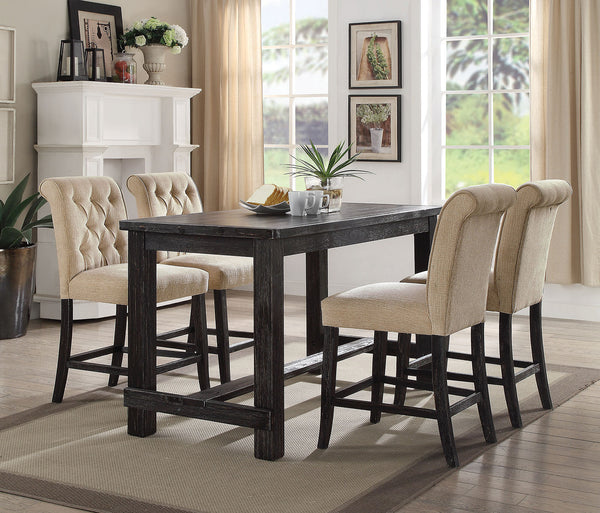 SANIA - Counter Ht. Chair (2/CTN) - CM3324BK-PC-2PK