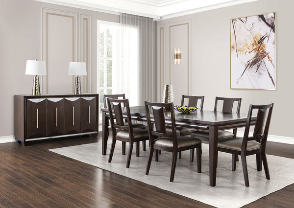 HINWITZ - 7 Pc. Dining Table Set - FM3399ES-T-7PC