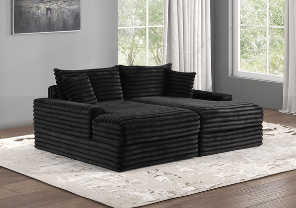 TAVEDESTRAND - Double Chaise Sofa - FM6900BK-PK