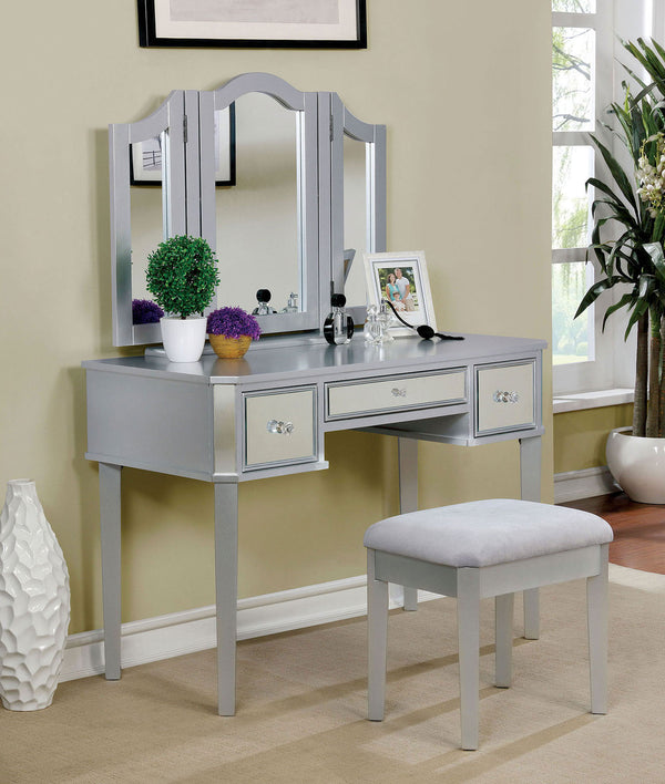 CLARISSE - Vanity w/ Stool - CM-DK6148SV