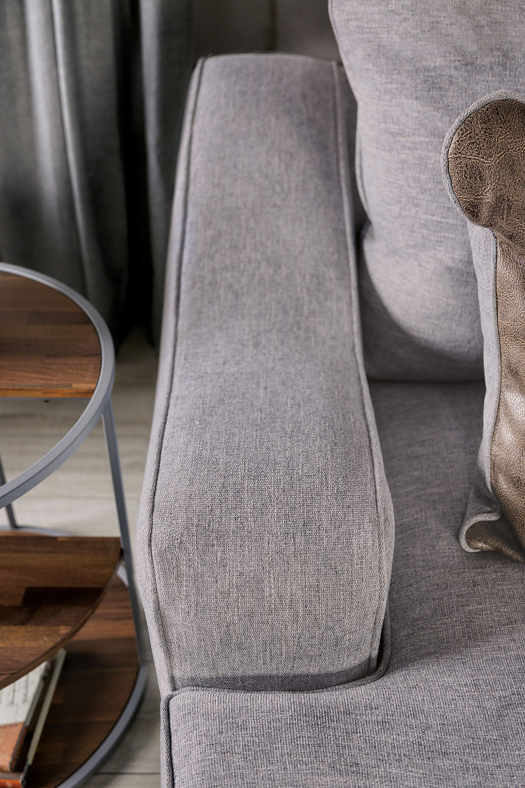 SKYLINE - Loveseat, Light Gray/Brown - SM1211-LV