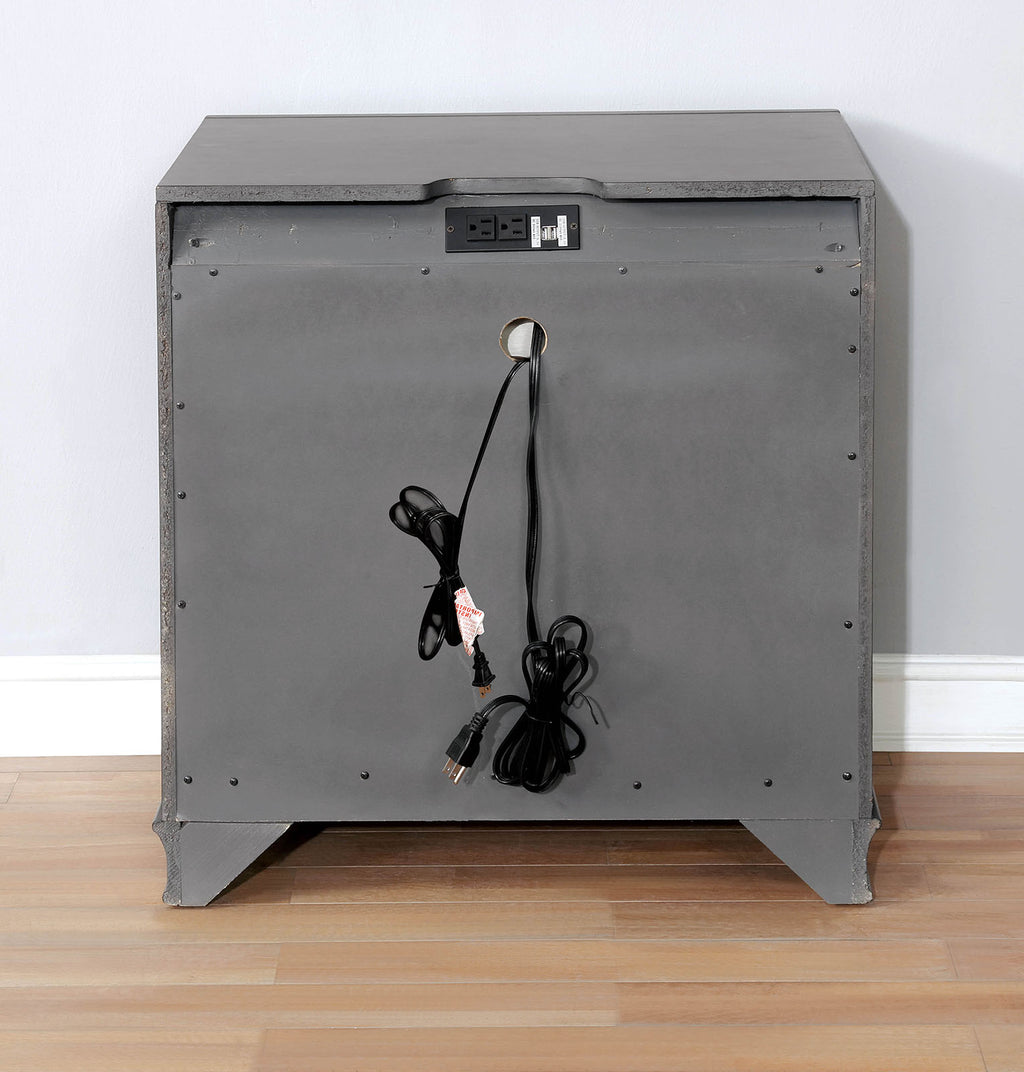 BRANDT - Nightstand w/ USB - CM7302GY-N