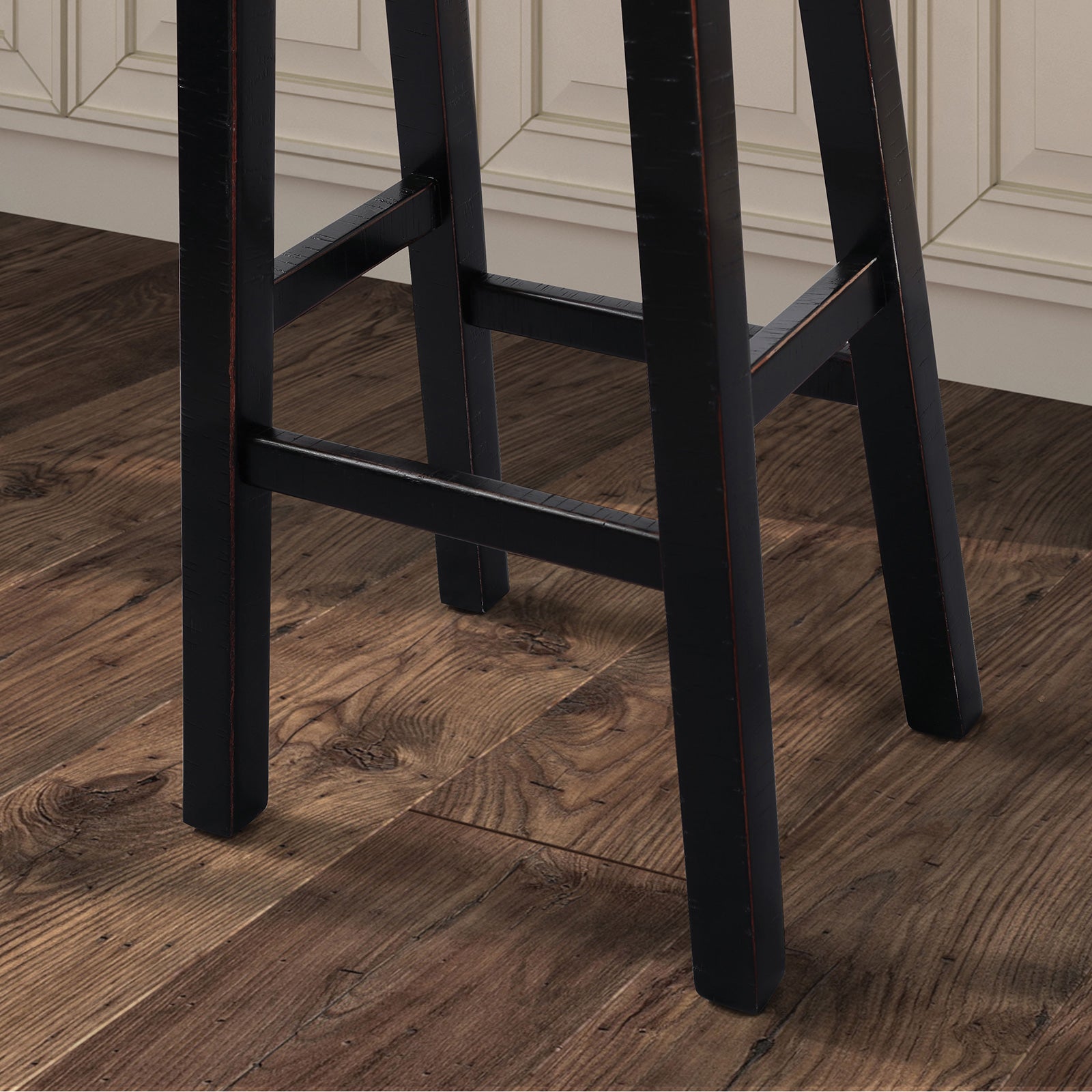 BIASCA - 24" Stool, (2/CTN), Black - FM-BR3001BK-24-2PK