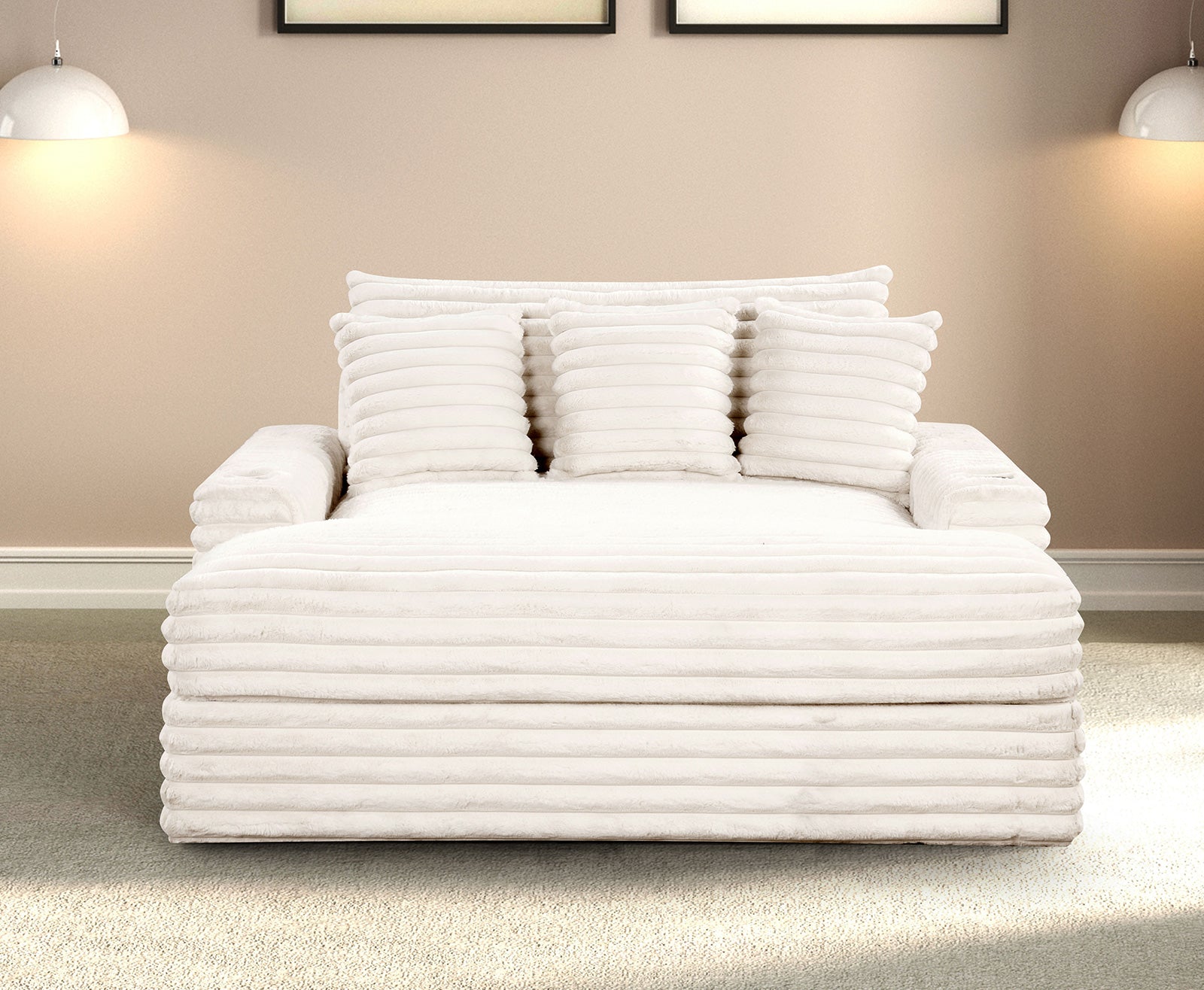 VEYRIER - 2 Arm Chaise - FM6901WH-CE