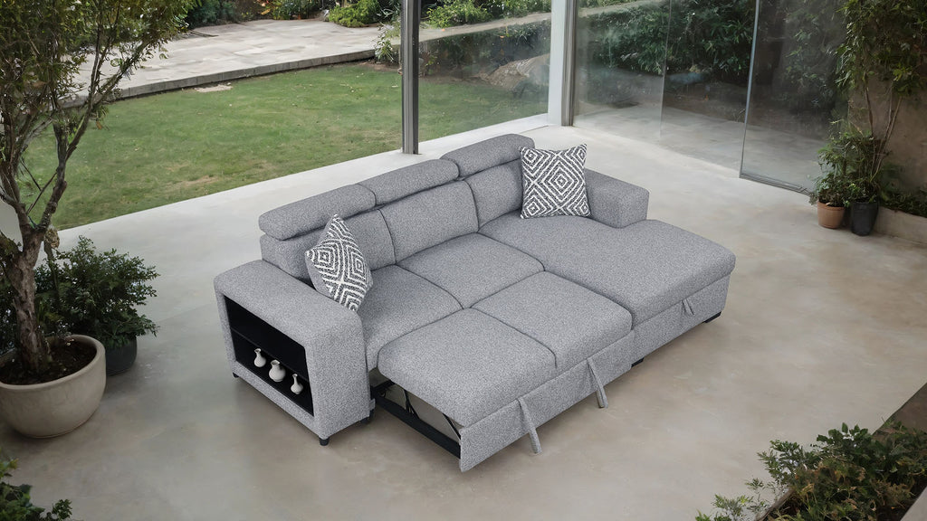 CHATTERIS - Right-Chaise Sectional - FM64000GY-SECT-R