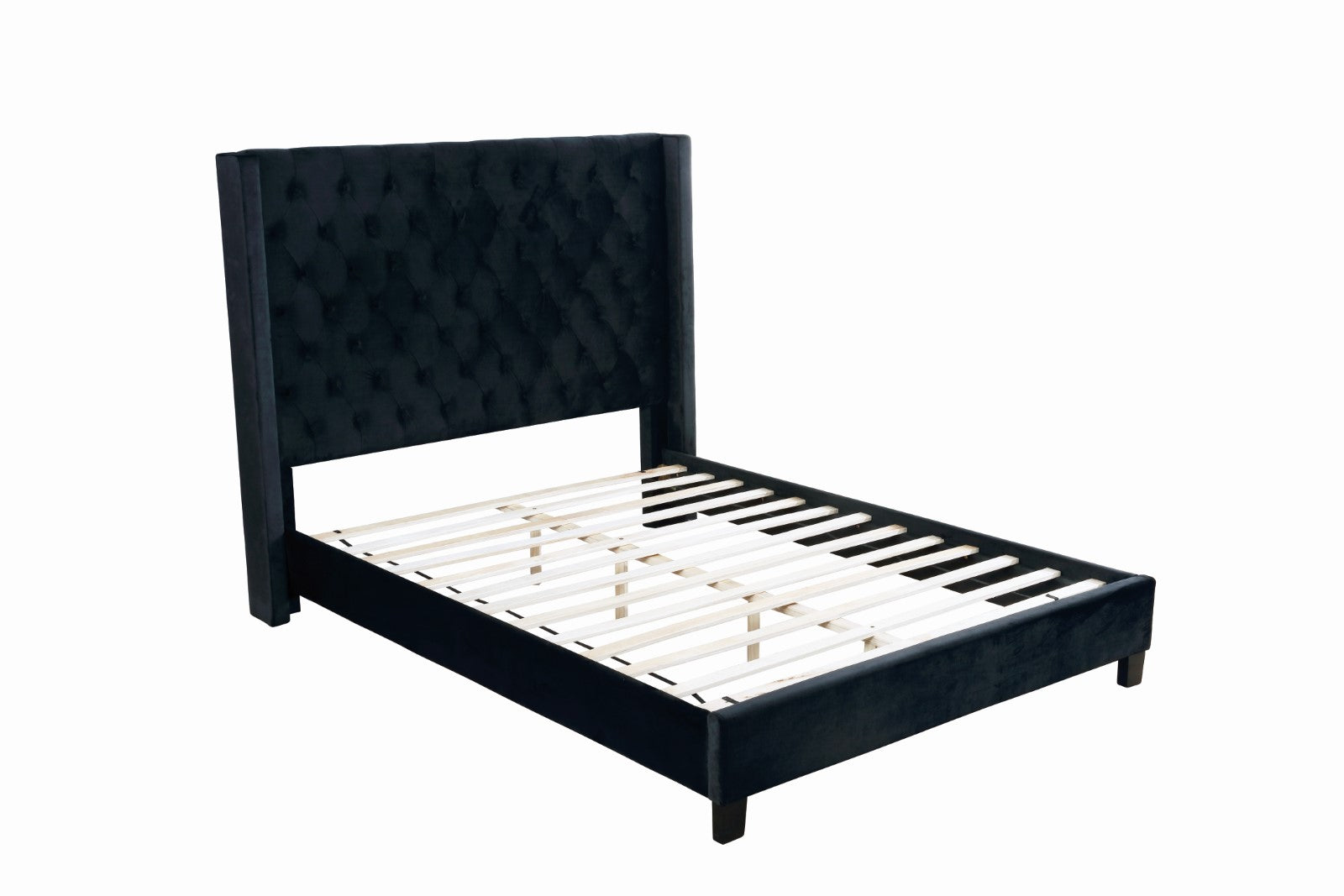 RYLEIGH - E.King Bed, Black - FM7141BK-EK-BED