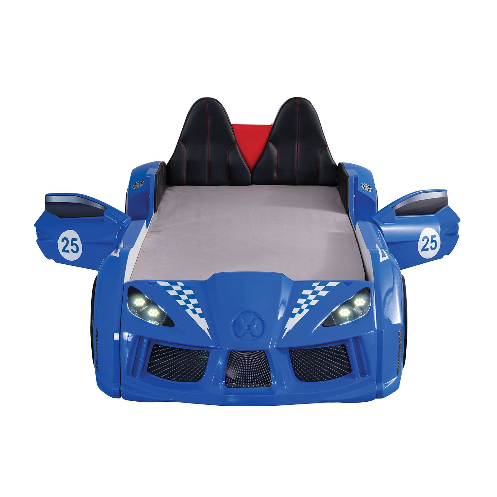TRACKSTER - Twin Car Bed, Blue - FOA7723BL-BED
