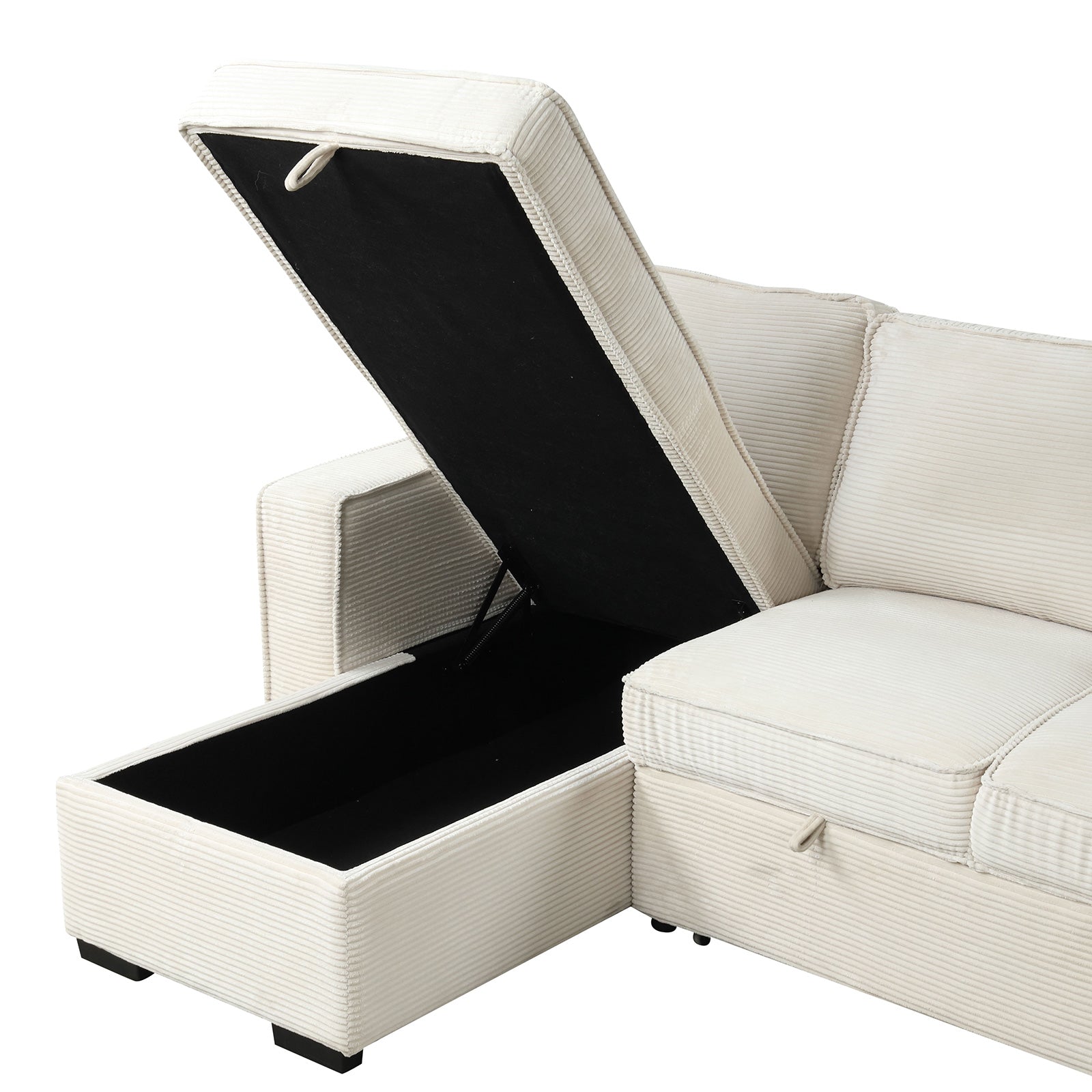 WINSFORD - Sectional Reversible Chaise Storage - FM6967BG-SECT
