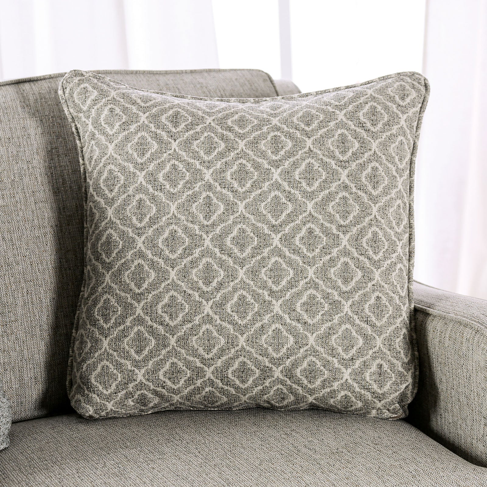 STEPHNEY - Loveseat, Gray/Gold - SM8193-LV
