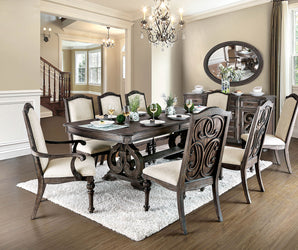 ARCADIA - 7 Pc. Dining Table Set (2AC+4SC) - CM3150T-7PC
