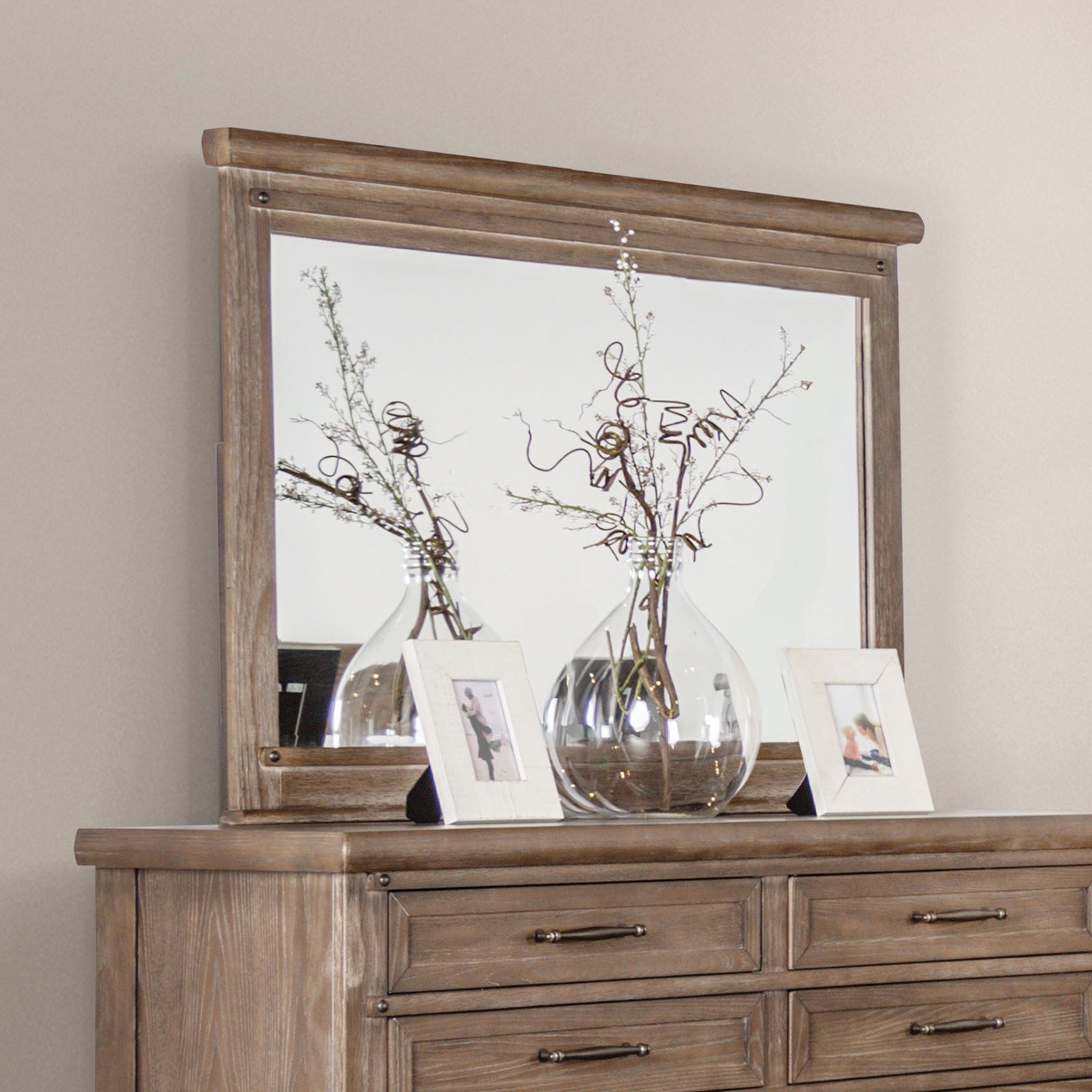 MERTHYR - Mirror, Brown - FM7431BR-M