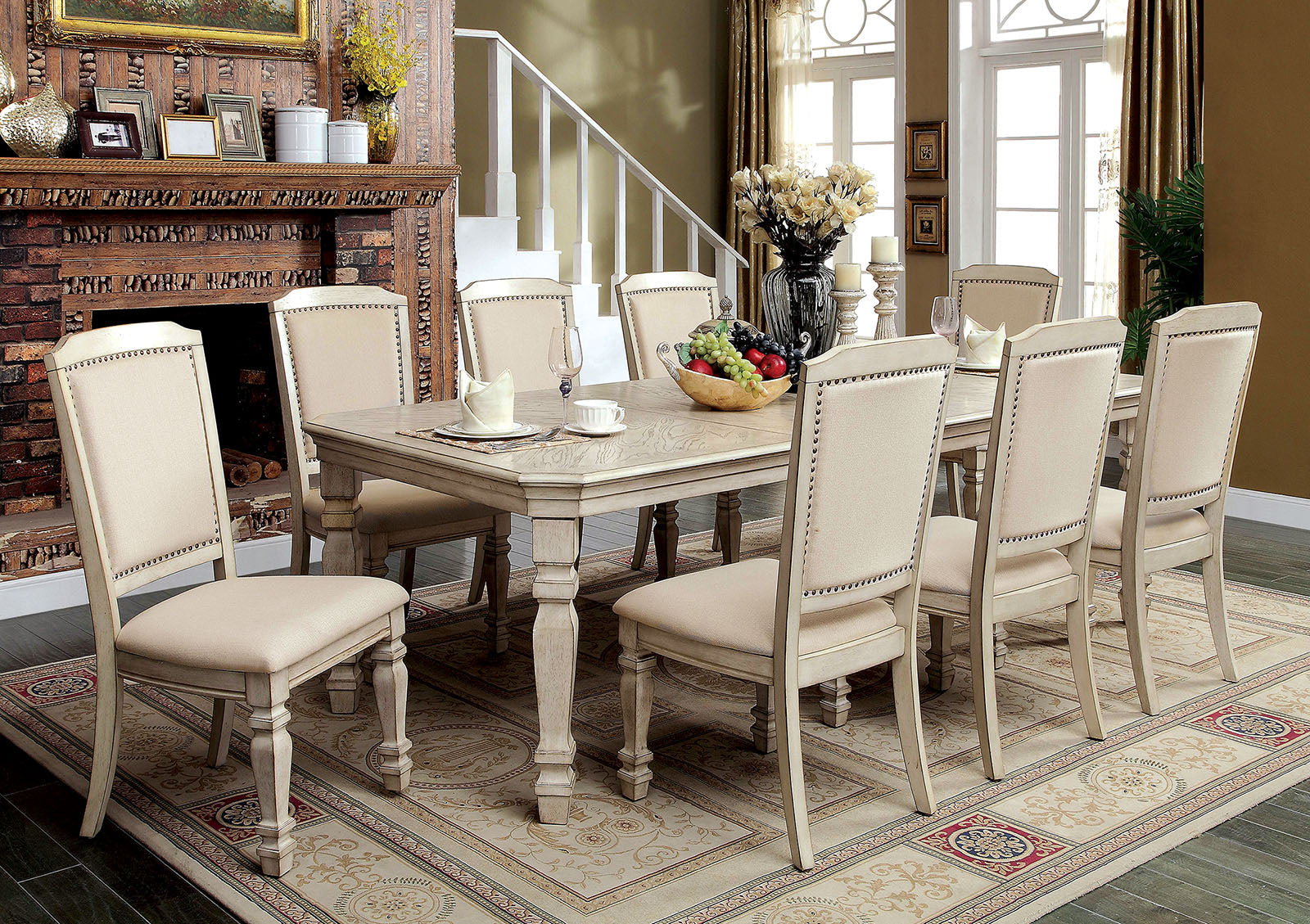 HOLCROFT - 9 Pc. Dining Table Set - CM3600T-9PC