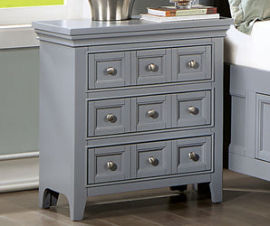 CASTLILE - Nightstand w/ USB - CM7413GY-N