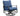SEGOVIA - Swivel Glider Arm Chair (2/CTN), Navy/Black - GM-2039-2PK
