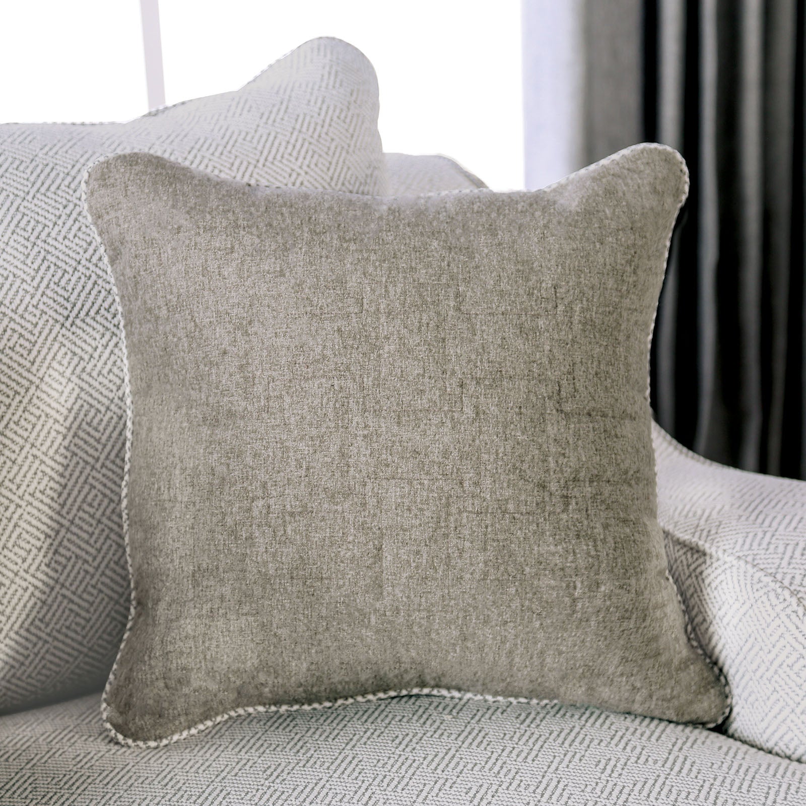 SKYLINE - Loveseat, Pewter/Gray - SM1212-LV