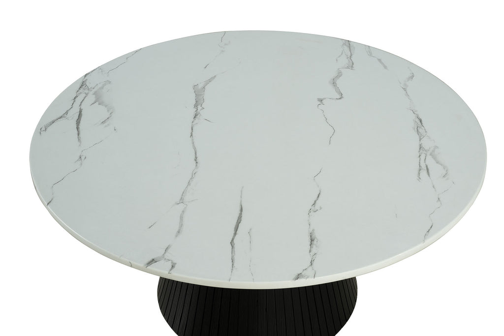 SINDAL - Round Cocktail Table - FM44004BK-CR-TABLE