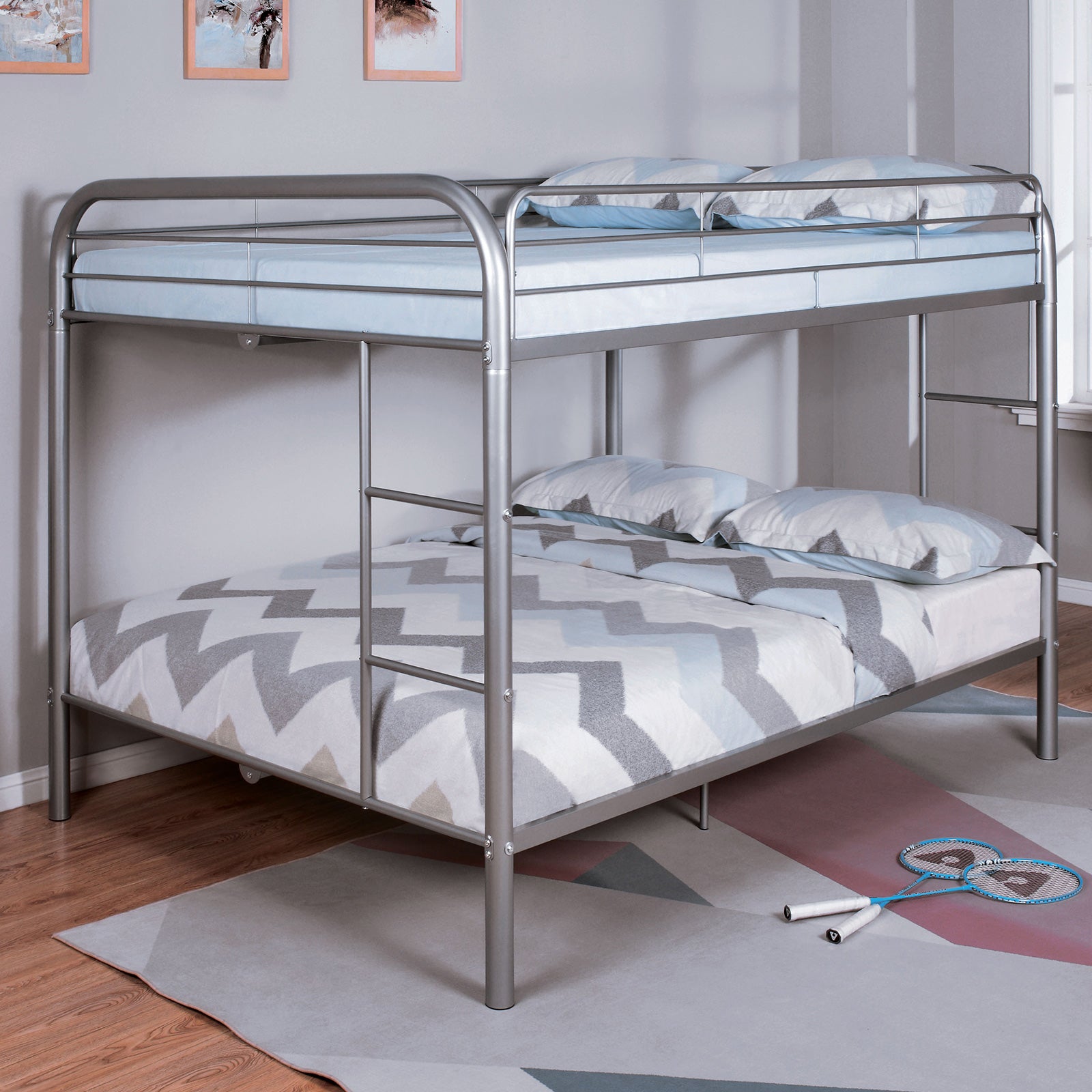 FINNERTY - Full/Full Bunk Bed - CM-BK1032SV-FF-BED
